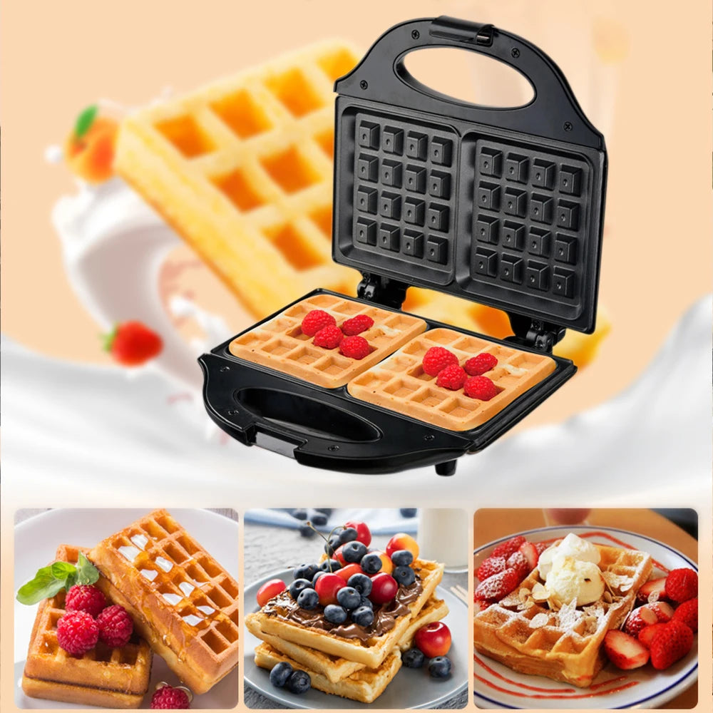 Professional Electric Waffle Maker — Non-Stick Multifunction Breakfast Machine