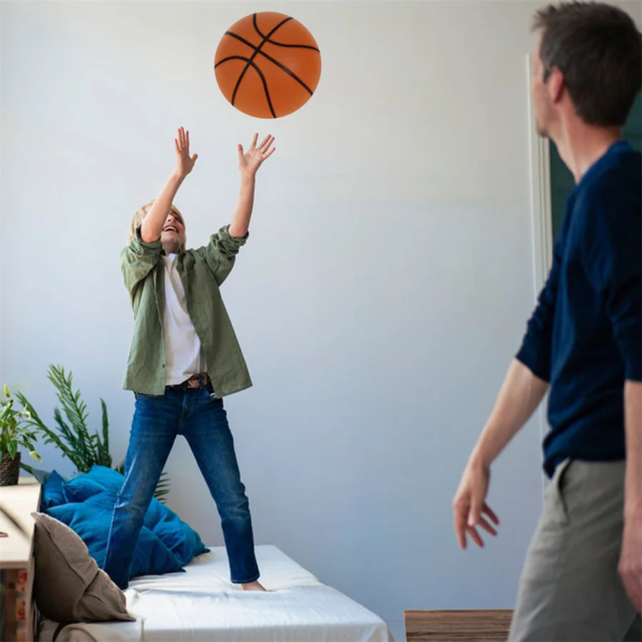 Silent Basketball – Size 7 PU Foam Quiet Indoor Dribble Ball, No Noise, No Pump Needed