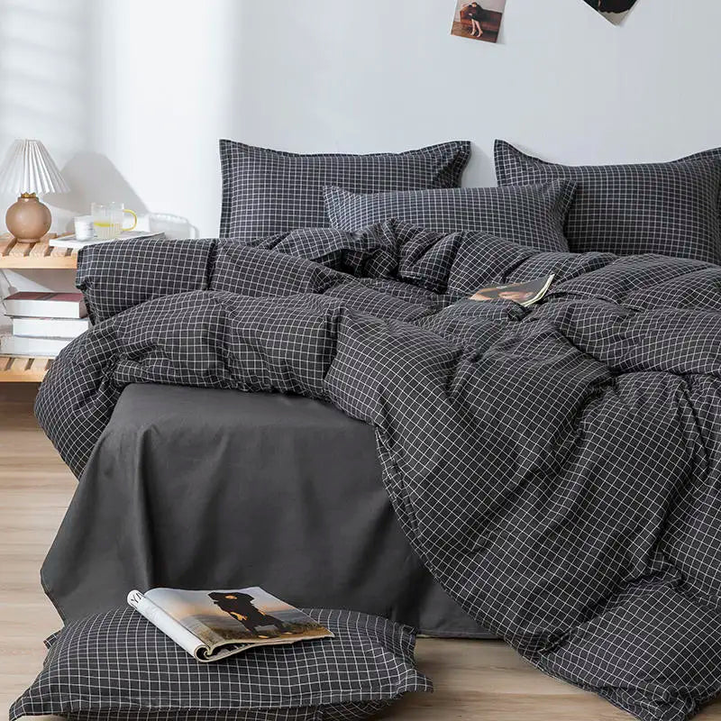 Microfiber Reactive Print Bedding Set – Duvet Cover, Flat Sheet & Pillowcases, 16 Patterns & 5 Sizes