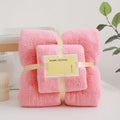 2-Piece Super Soft Coral Velvet Bath Towel Set – Highly Absorbent, Hotel & Spa Quality