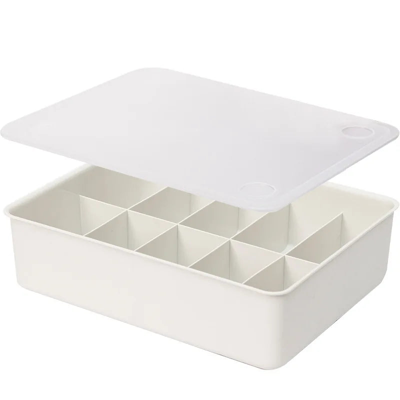Plastic Underwear & Bra Drawer Organizer — Divider Storage Box