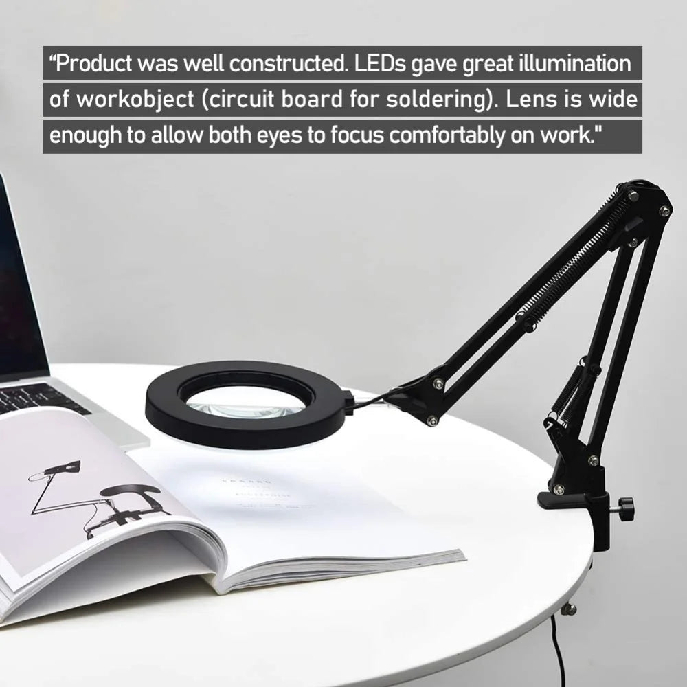 72-LED Illuminated Magnifier with 3-Color Lighting