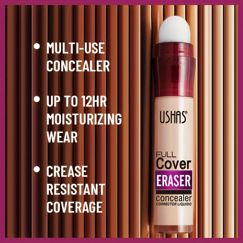 Sponge Tip Concealer & Liquid Foundation — Full Coverage for All Skin Types