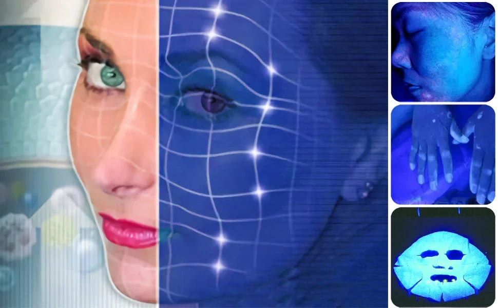 Wood's Lamp UV Skin Analyzer – 365nm UV Light Skin Scanner with 3x Magnifying Lens for Home & Salon Use