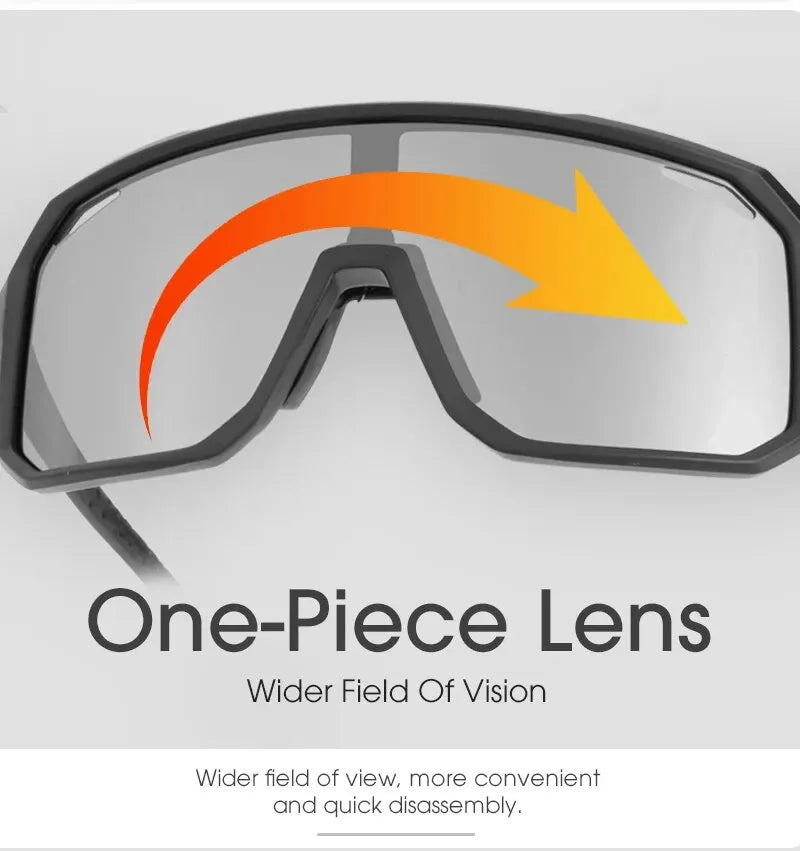 Photochromic Cycling Sunglasses | Men Women Mountain Bike Road Outdoor Sports Hiking Goggles