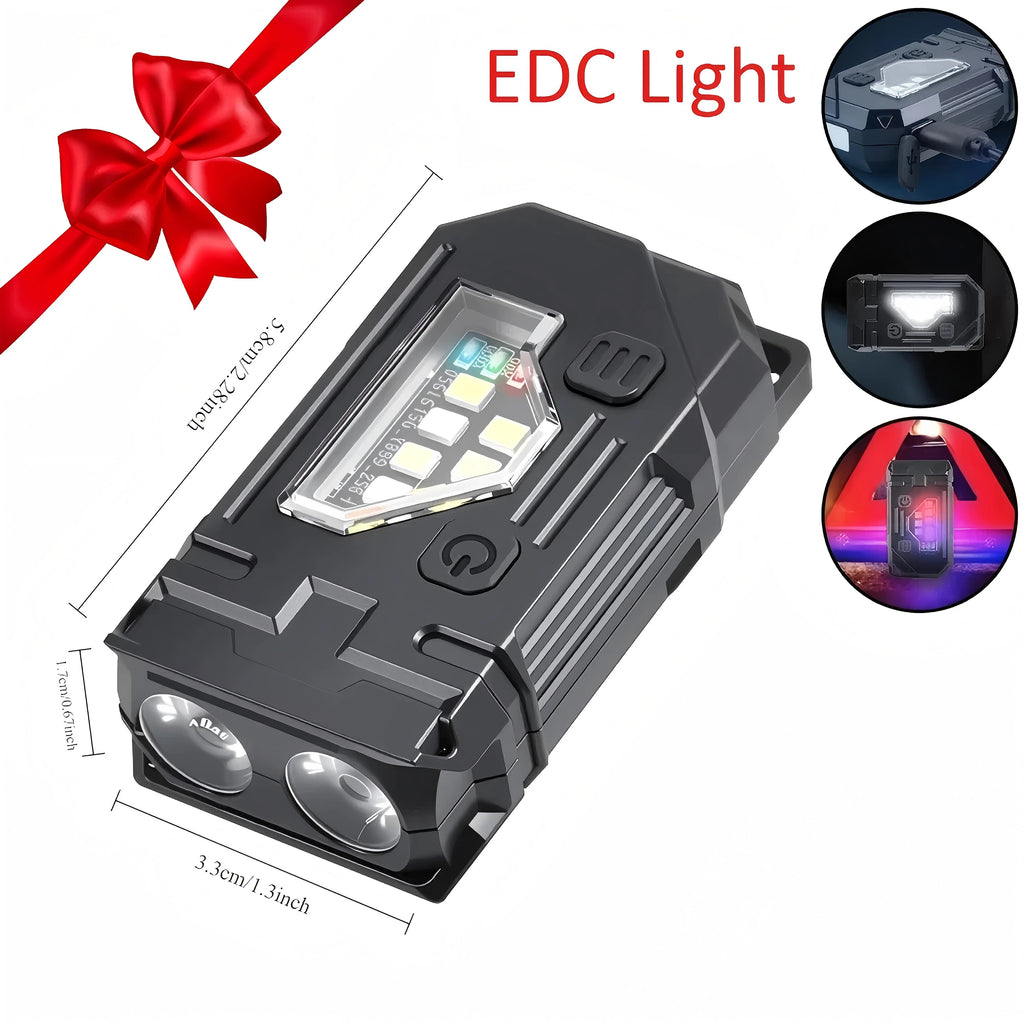 Rechargeable EDC Magnetic Mini Work Light – Adjustable LED Camping Lamp for Hiking, Fishing & Emergencies