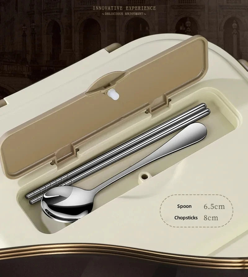 304 Stainless Steel Compartment Lunch Box – 1L to 2L