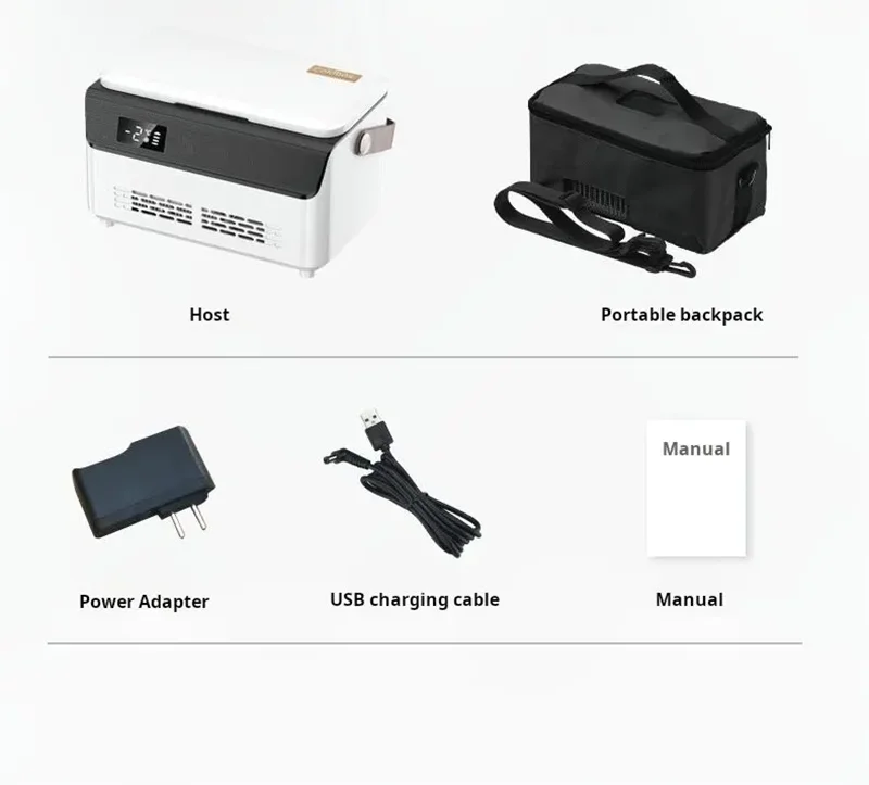 Insulin Cooler Mini Medical Fridge — 13600mAH×2 Portable Refrigerator with Smart Temperature Control & LCD Display for Travel