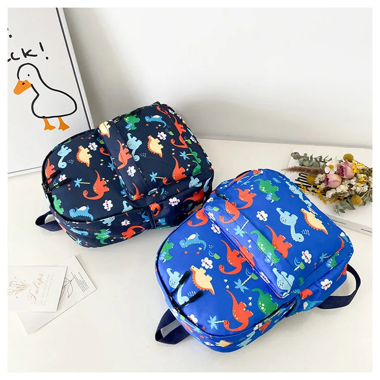 Dinosaur Print Backpack – Kids Kindergarten School Bag