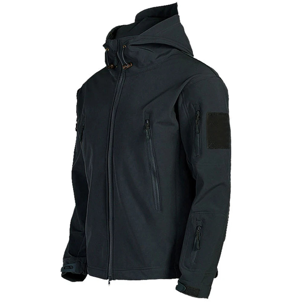 Men's Military Shark Skin Tactical Bomber Jacket — Outdoor Windproof Flight Jacket