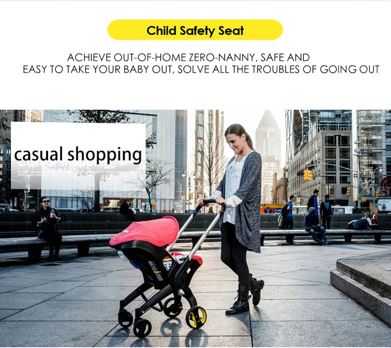 Compact Baby Stroller — Lightweight Reversible Travel Pram for Newborns & Toddlers