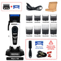 ROSYOUS Professional Brushless Hair Clipper – DLC Blade, LED Display, Base Charger, 240-Min Runtime