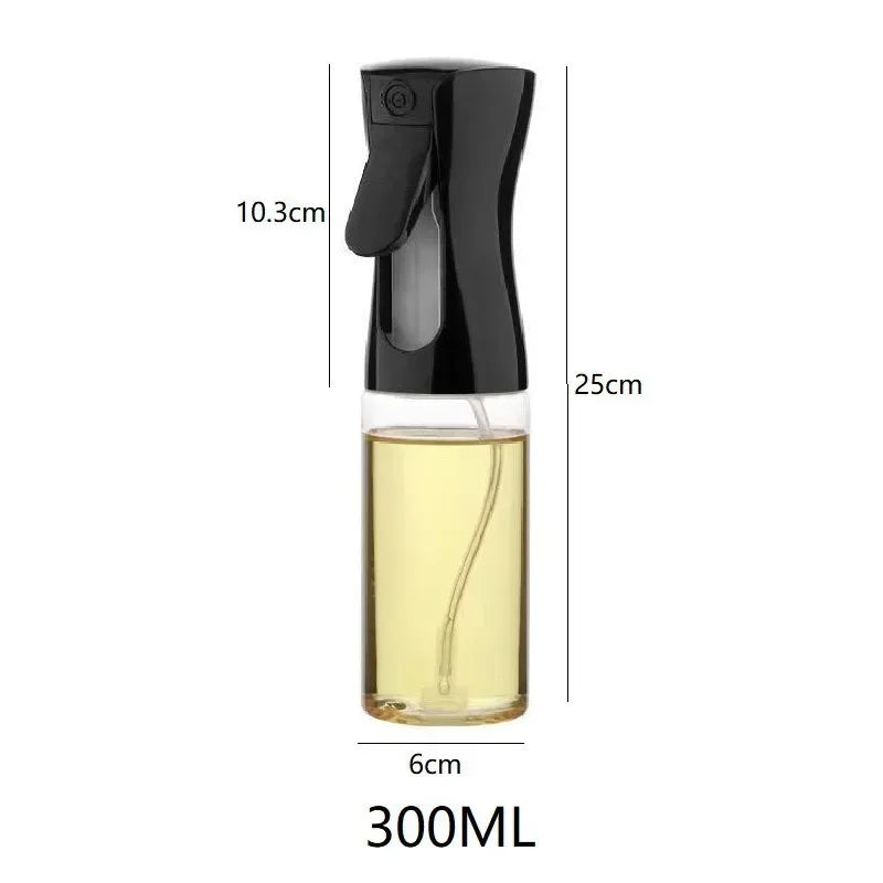 Spray Less. Cook Better. — Reusable Oil Mist Spray Bottle | Food Grade, Olive Oil & Vinegar Dispenser, 200/300/500ml, Black & White