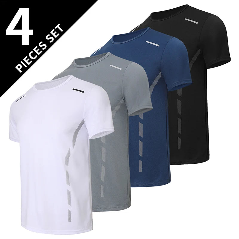 Men's Gradient Quick-Dry Sport T-Shirt — Multi-Pack Athletic Tees