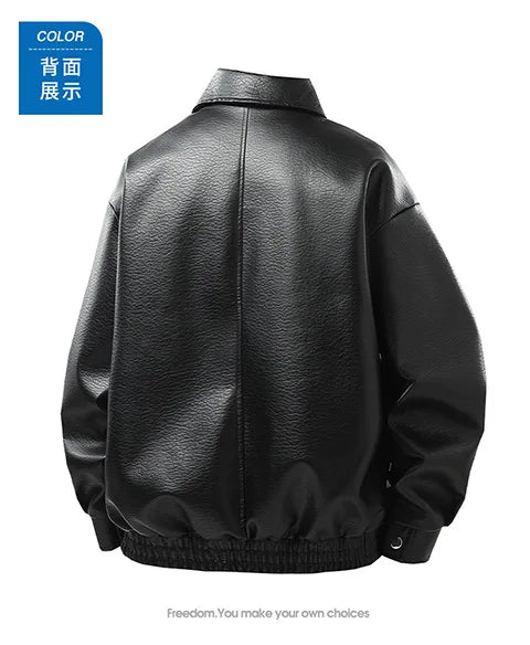 Men's Lapel Jacket – Loose Fit Casual Layer