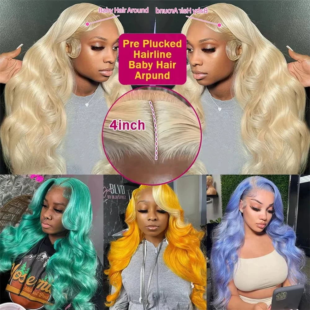613 hd Lace Frontal Wig 13x6 Lace Frontal Wig Human Hair for Women Blonde Human Hair Wig 13x4 Body Wave Lace Front Wigs on Sale