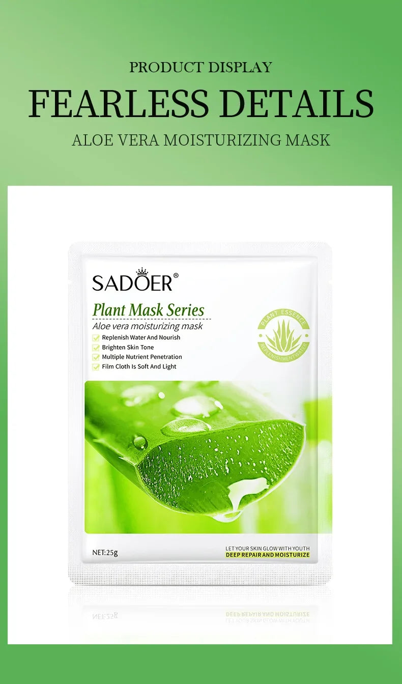 Natural Plant Face Masks — Moisturizing & Firming (8-Pack)
