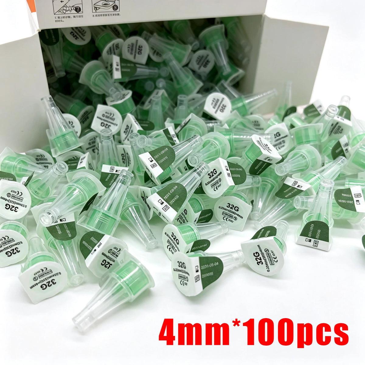Disposable Insulin Pen Needles 4/6mm – 100PCS Universal Sterile Fine Needles