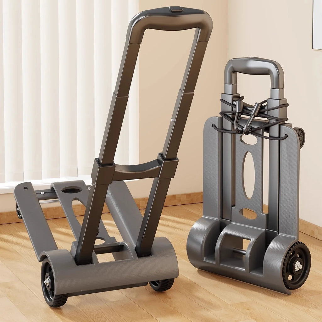 Folding Luggage Trolley – Portable Travel & Shopping Cart