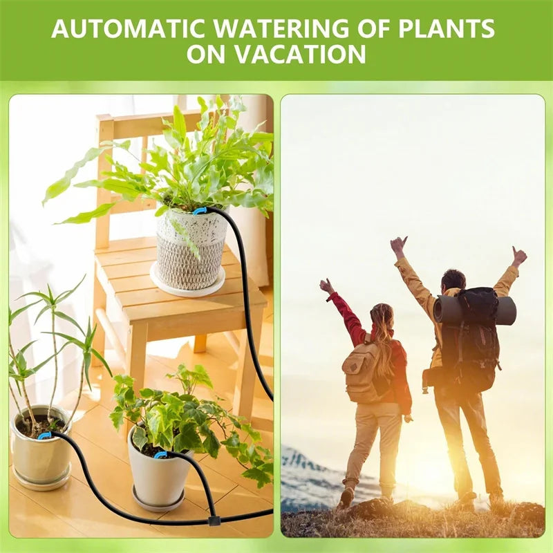 Automatic Plant Watering System – 1800mAh USB-C Irrigation Controller, Customizable Schedule