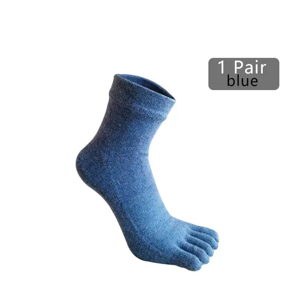 Men's Winter Five-Toe Socks, Single or 5-Pair Pack