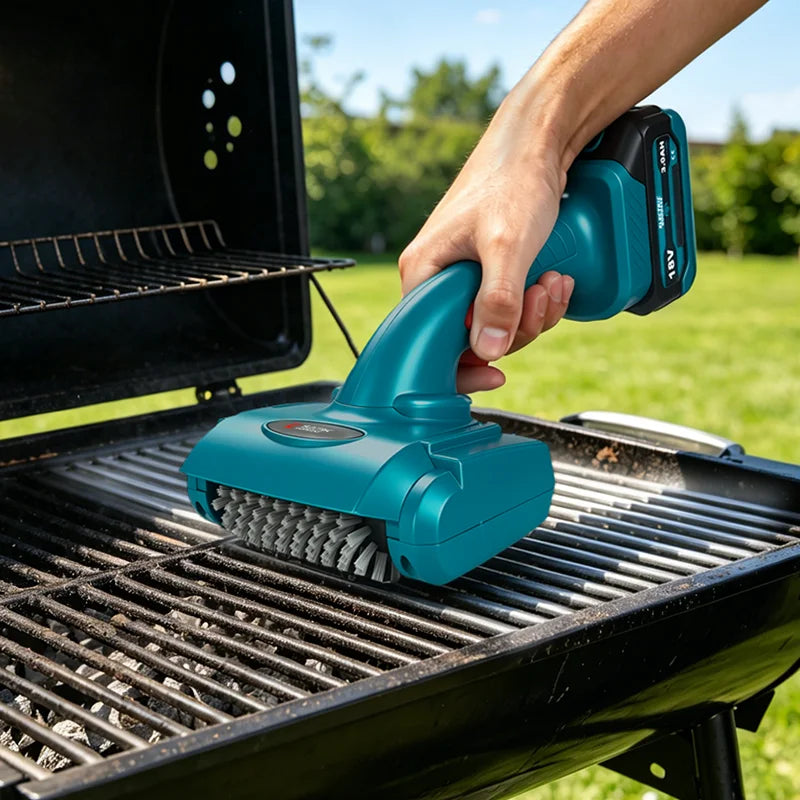 Electric BBQ Grill Cleaner – Cordless 18V Power Grill Brush for Gas Grills, Charcoal & Cast Iron