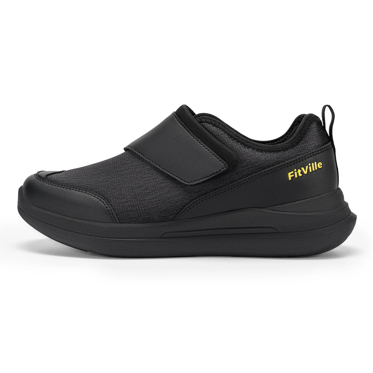 Men's Wide Diabetic Walking Shoes – Anti-Slip Easy-On Orthopedic Shoes for Elderly Foot Pain Relief & Swollen Feet
