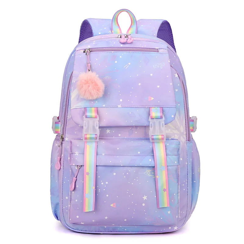 Custom Print Nylon Backpack – Laptop School & Travel Bag for Women