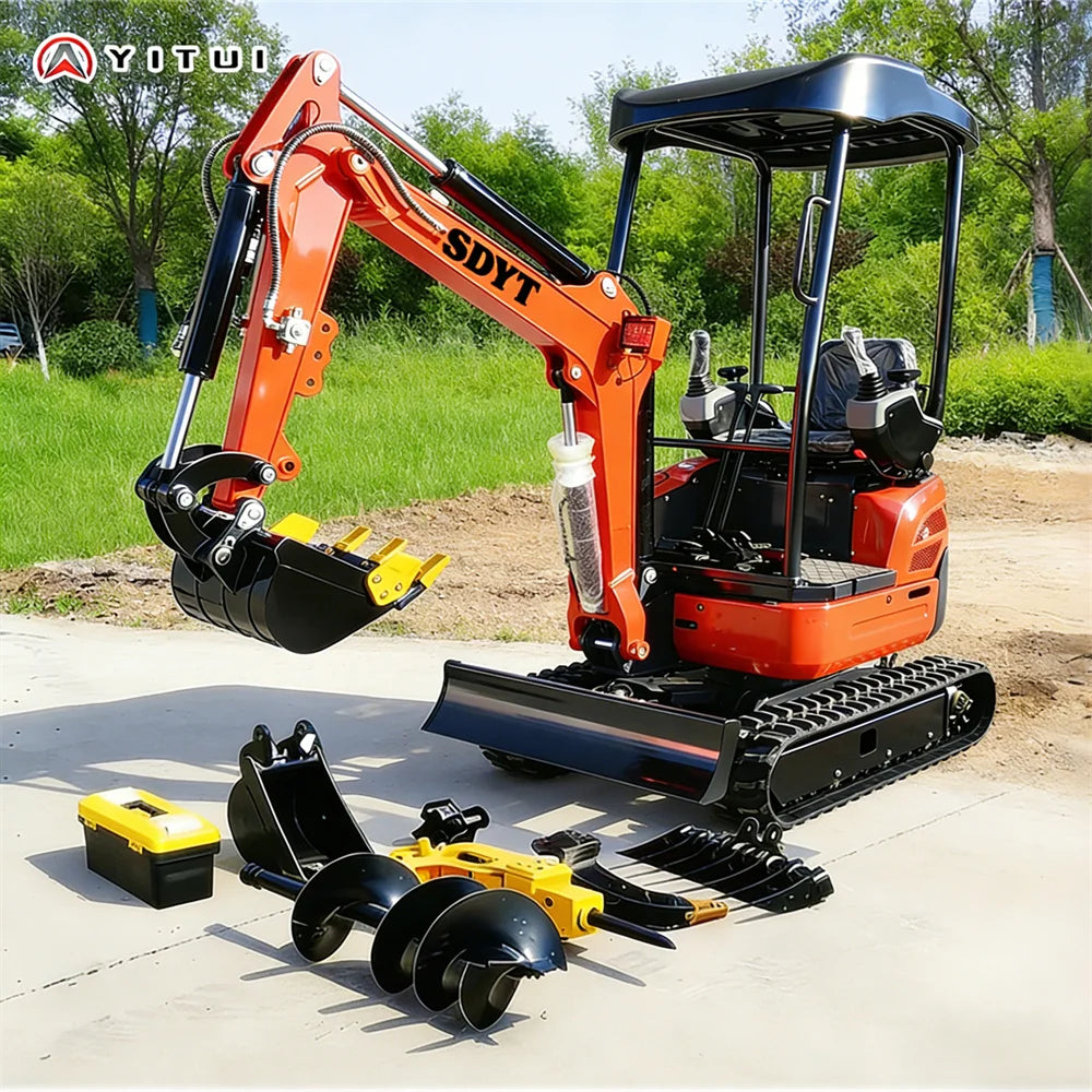 2 Ton Crawler Mini Excavator – Euro 5 / EPA / CE Certified with Multi-Tool Support