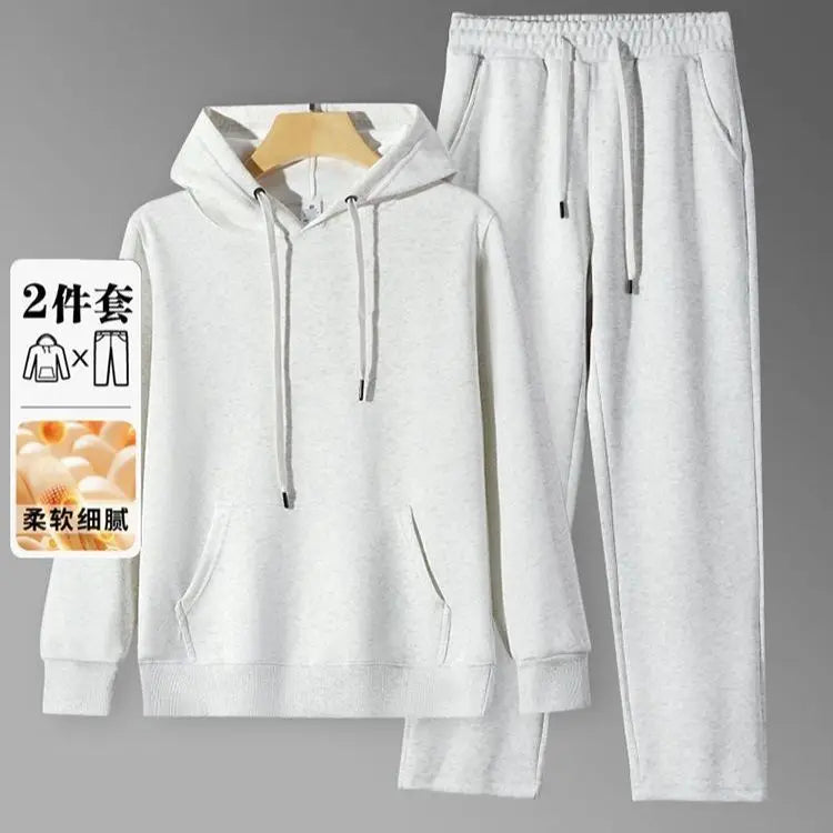 Men's Hoodie & Sweatpants Set – Loose Fit Casual Autumn Sports Suit