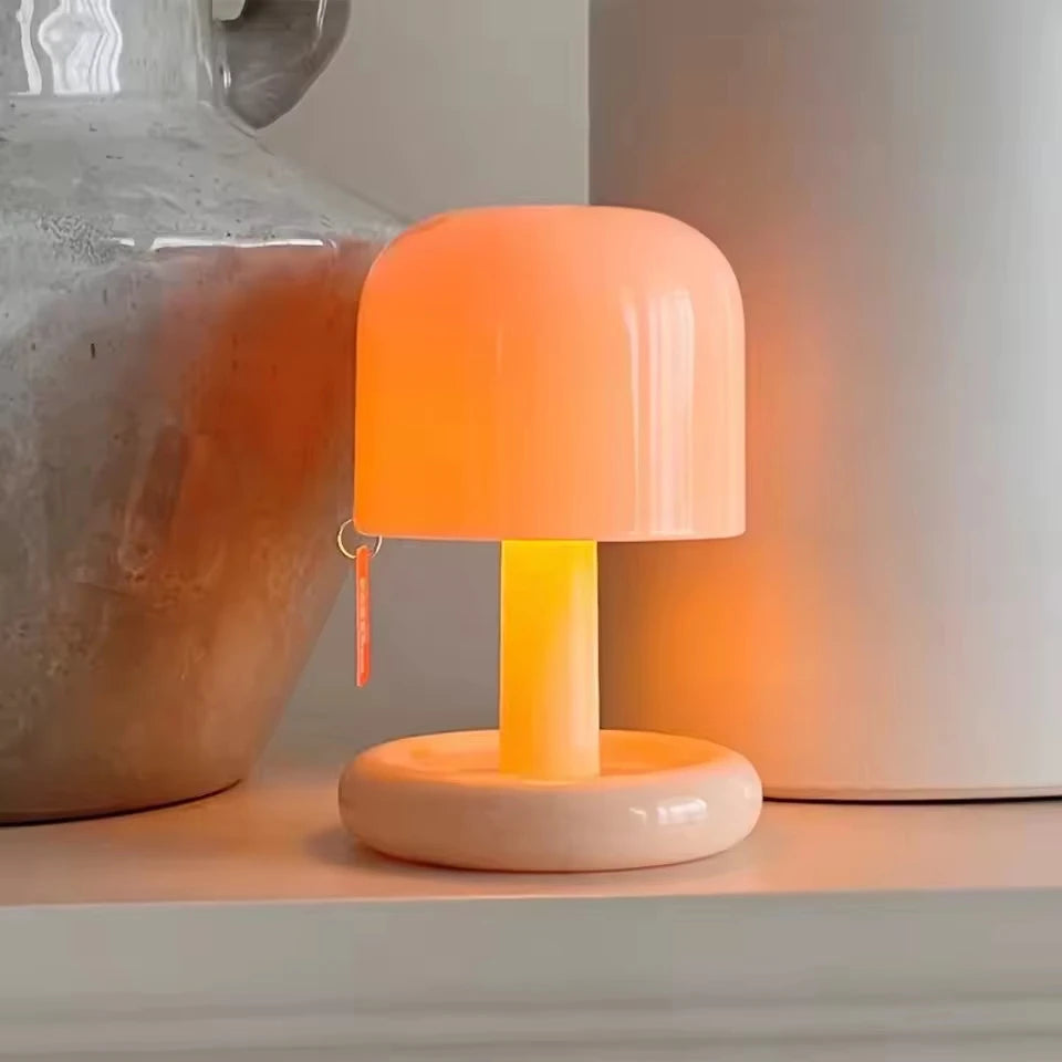 Sunset Night Light – Mini Mushroom-Style Table Lamp