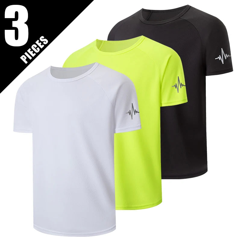 Men's Gradient Quick-Dry Sport T-Shirt — Multi-Pack Athletic Tees