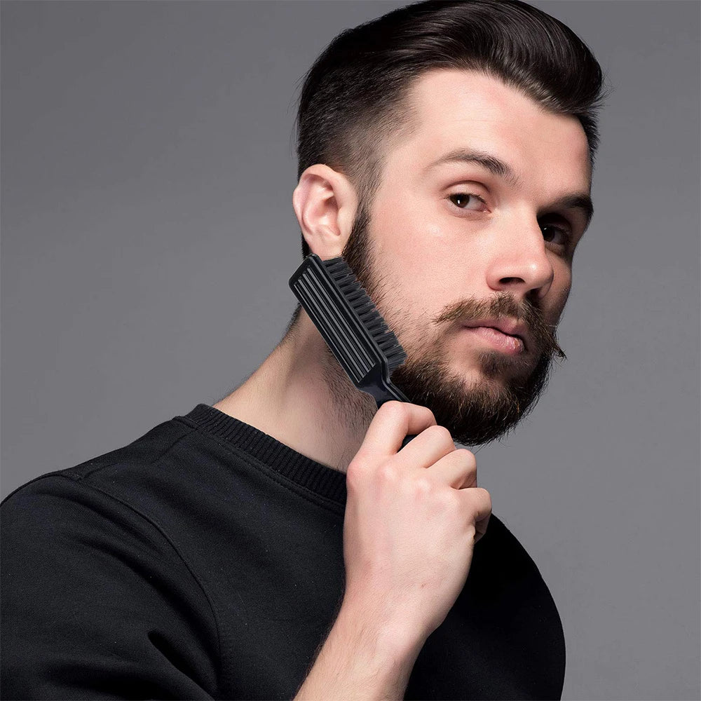 Professional Beard Styling Brush – Barber Shave & Head Carving Cleaning Brush