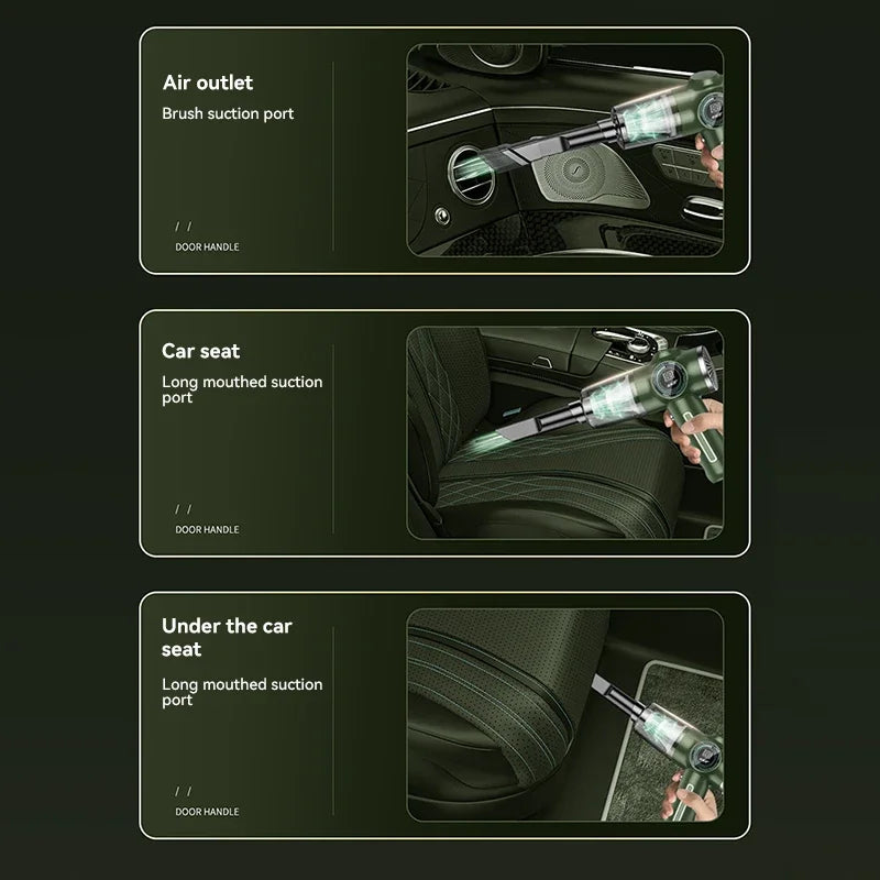 Cordless Handheld Car Vacuum with Washable Filter