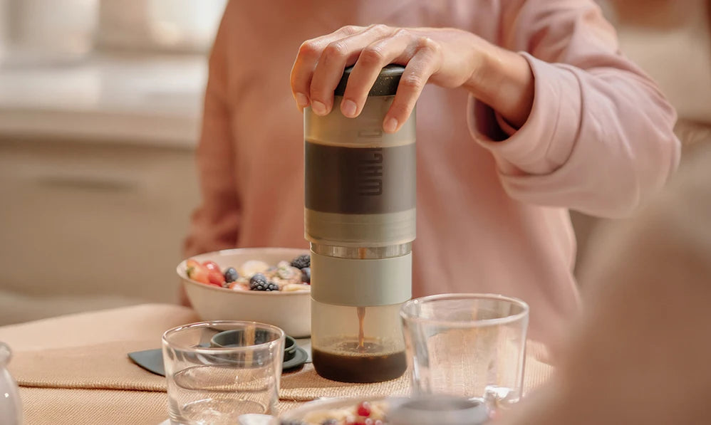 Coffee Anywhere, Anytime — WACACO Prestina All-in-1 Portable French Press | Foldable Manual Brewer for Camping, Hiking & Travel
