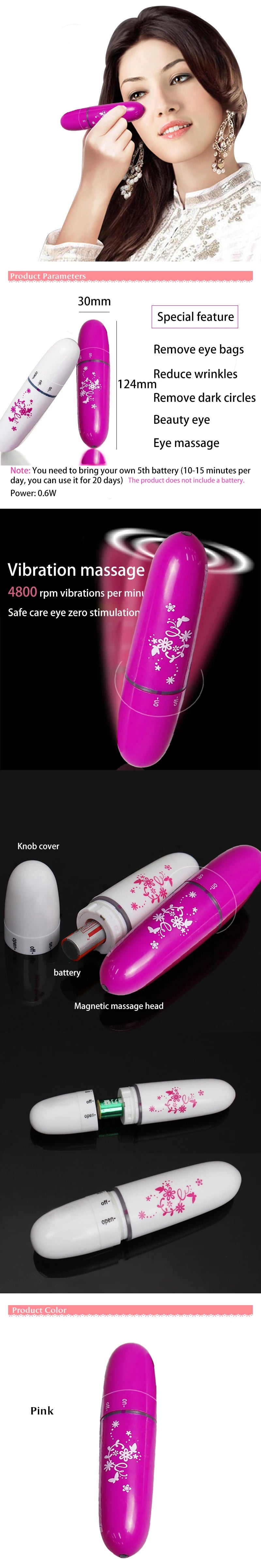 Vibration Eye Massager Pen – Anti-Wrinkle Eye Lift Wand for Dark Circles, Bags & Fine Lines