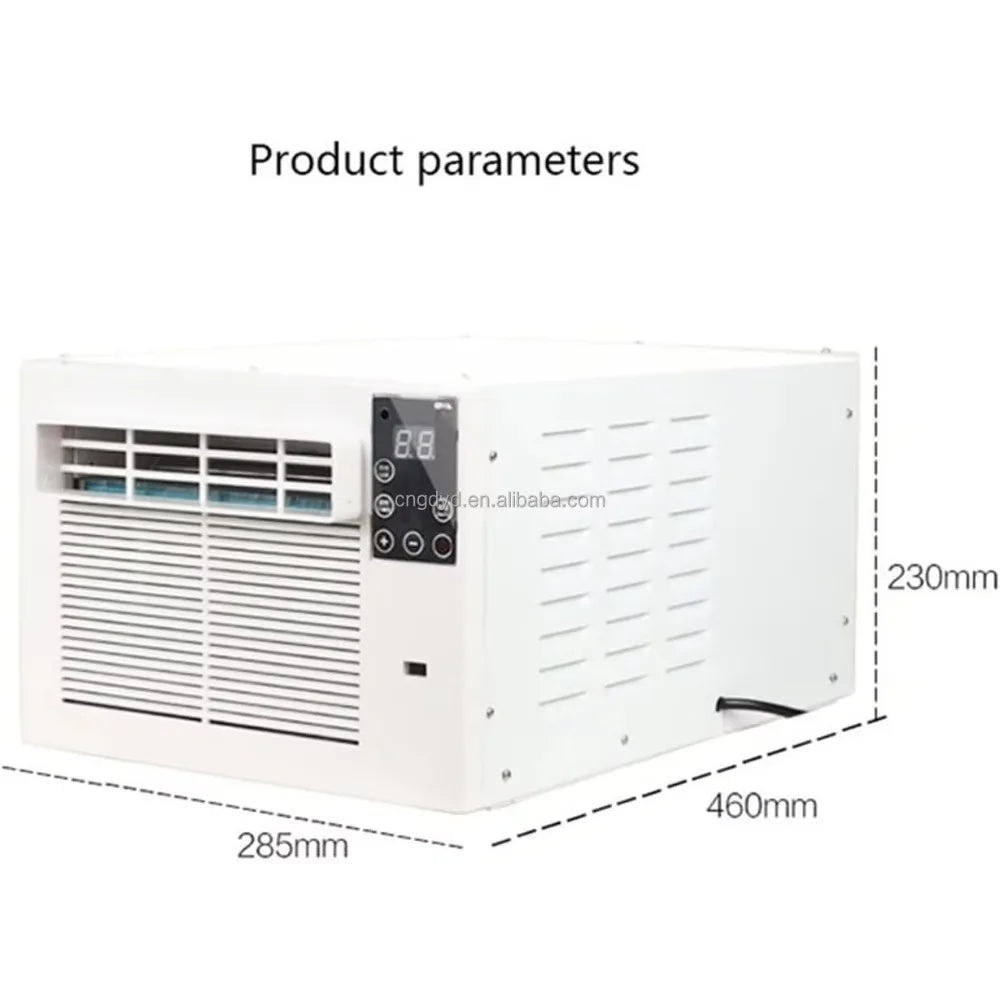 280W Portable Air Conditioner — 1881 BTU Compressor Cooling with Timer for Outdoor, Home, Dorm & RV