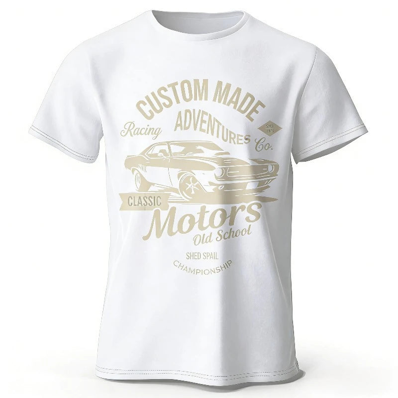 Men's 100% Cotton Oversized T-Shirt — Relaxed Fit Essential Tee