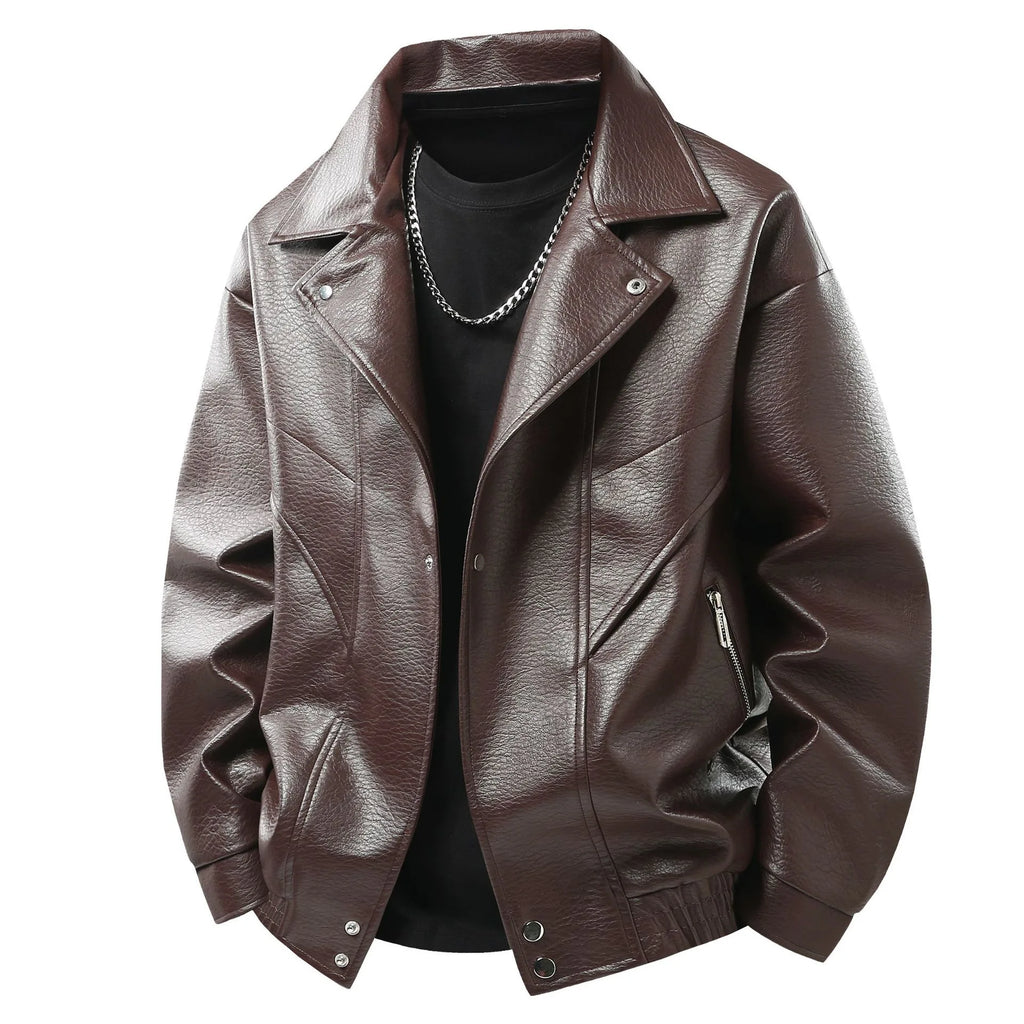 Men's Lapel Jacket – Loose Fit Casual Layer