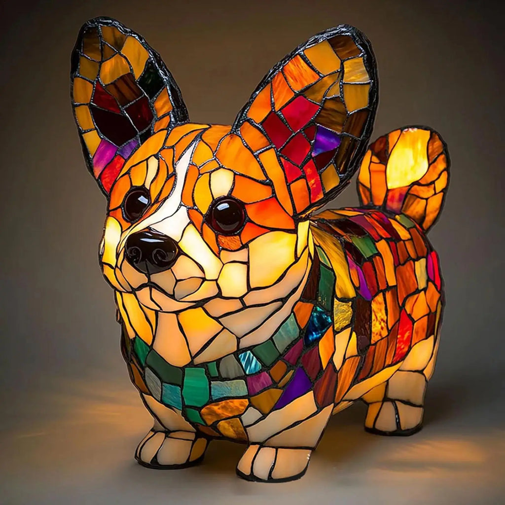 Animal Table Lamp – Colorful Resin Accent