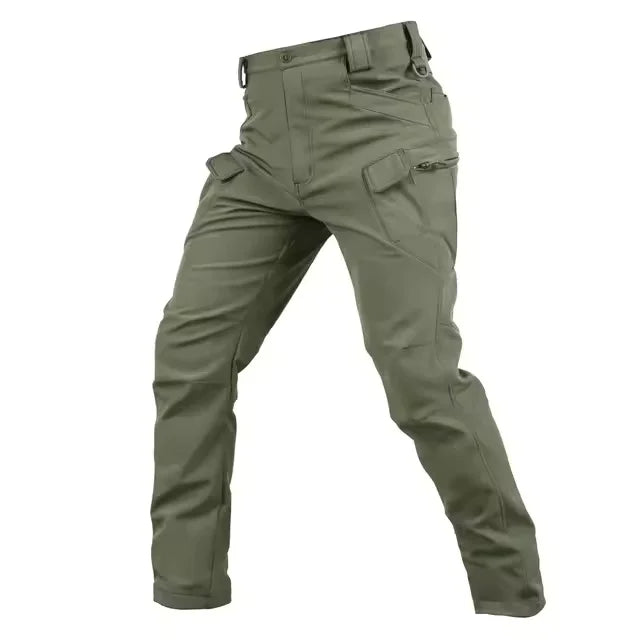 Men's Tactical Soft Shell Jacket & Cargo Pants Set – Waterproof Fleece-Lined Winter 2-Piece