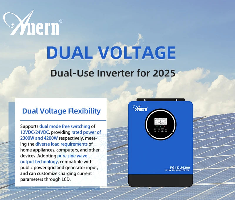 2300W Solar Inverter — Pure Sine Wave Off-Grid Inverter for Solar & Battery Systems