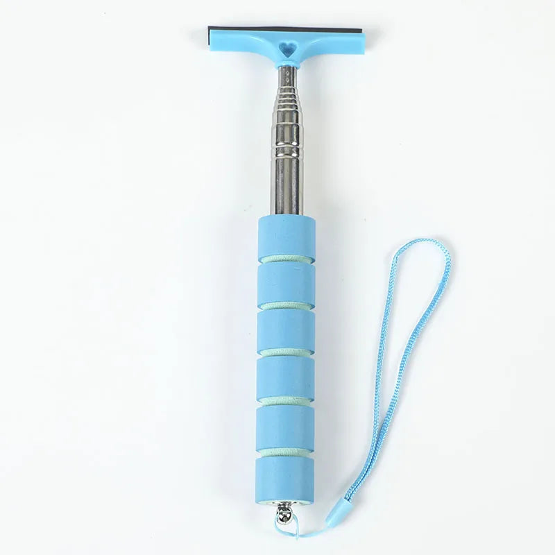 Telescopic Car Rearview Mirror Wiper & Window Cleaning Brush – 21–98cm, 5 Colors
