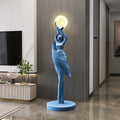 Sculptural Resin Lamp – 85 cm LED Accent