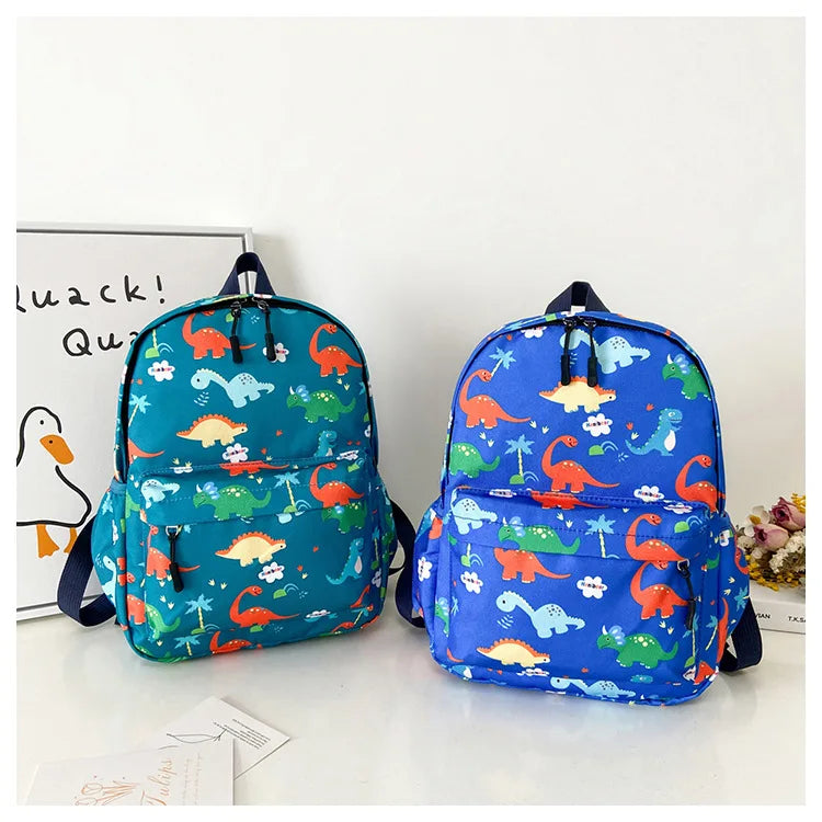 Dinosaur Print Backpack – Kids Kindergarten School Bag