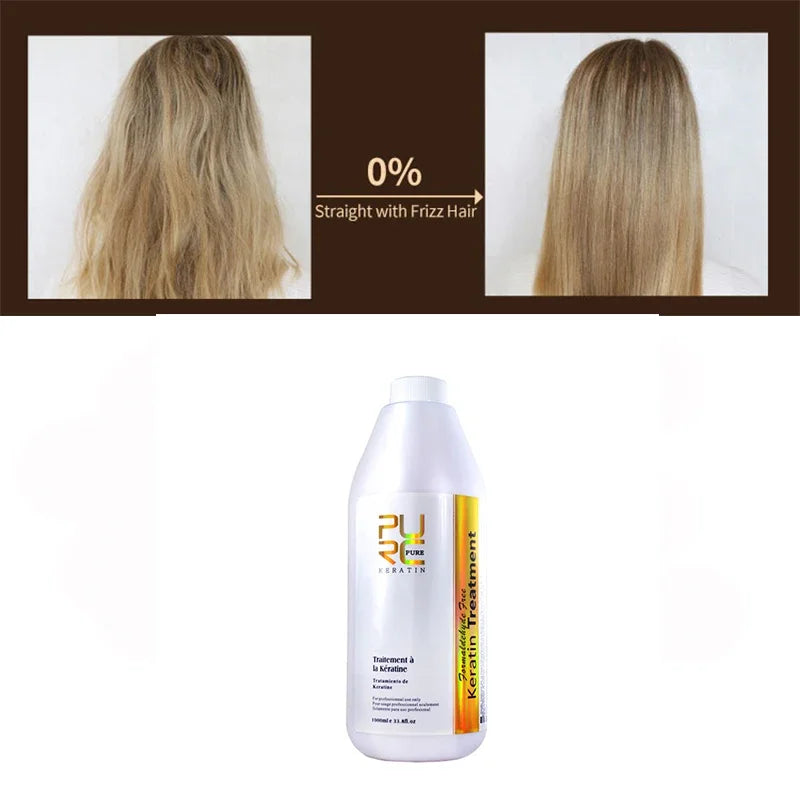PURC Brazilian Keratin Hair Treatment — Professional Straightening for Curly Hair