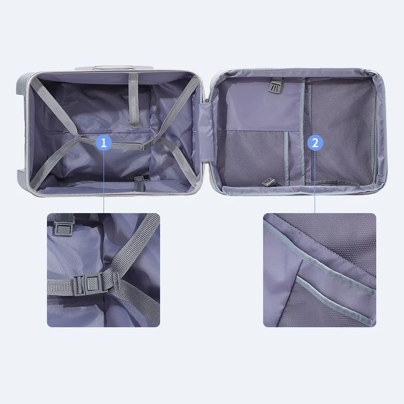 Kids Stroller Suitcase – 2-in-1 Ride-On & Sitting Waterproof ABS Trunk with Lock