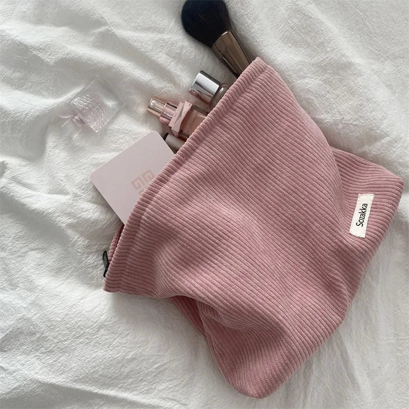 Women's Sweet Cosmetic Makeup Bag – Large Zipper Purse Pouch for Travel & Daily Organizer