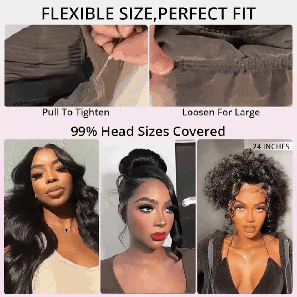 250% 18-36 Inch Invisi Strap 360 Full Lace Wig Water Deep Curly  Human Hair Adjustable Drawstring Hd Lace 360 Glueless Wigs