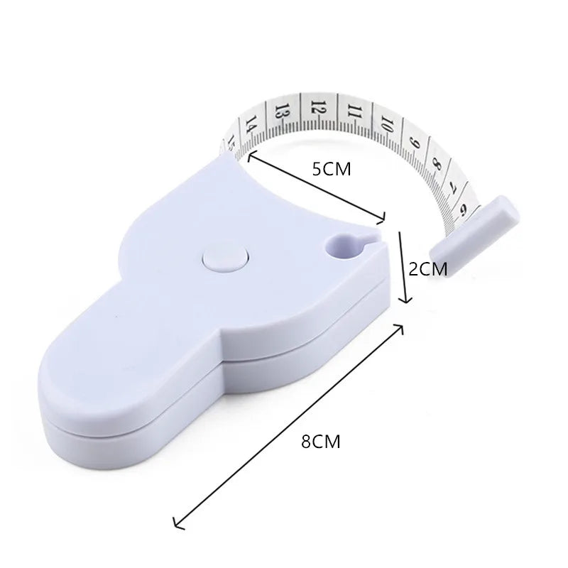Self-Tightening Body Measuring Tape — 150cm Retractable Tailor Ruler